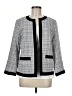 Black Label by Evan Picone 100% Polyester Houndstooth Gray Jacket Size 8 - photo 1