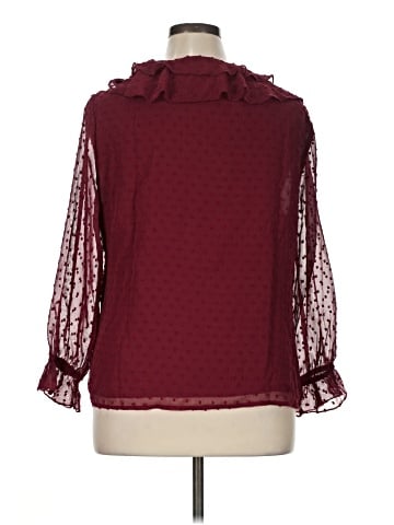 Allegra K 3/4 Sleeve Blouse (view 2)