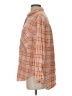 Aerie Plaid Orange Long Sleeve Button-Down Shirt Size S - photo 5