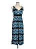 Studio West Chevron-herringbone Blue Casual Dress Size L - photo 1