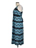 Studio West Chevron-herringbone Blue Casual Dress Size L - photo 5