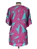 Escapada 100% Rayon Teal Short Sleeve Blouse Size L - photo 2