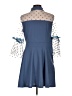 Unbranded Polka Dots Blue Casual Dress Size L - photo 2