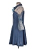 Unbranded Polka Dots Blue Casual Dress Size L - photo 5