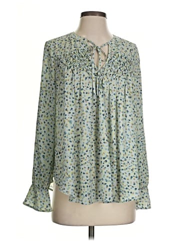 Kaari Blue Long Sleeve Blouse (view 1)
