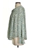 Kaari Blue 100% Polyester Green Long Sleeve Blouse Size S - photo 5