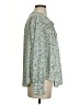 Kaari Blue 100% Polyester Green Long Sleeve Blouse Size S - photo 4