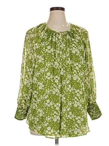LC Lauren Conrad 3/4 Sleeve Blouse (view 1)