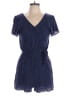 Everly 100% Rayon Polka Dots Blue Romper Size L - photo 1