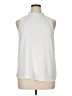 Rielle 100% Polyester White Sleeveless Blouse Size XL - photo 1