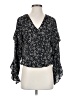 Max Studio 100% Polyester Black 3/4 Sleeve Blouse Size S - photo 1