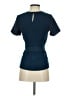 Ann Taylor 100% Polyester Teal Short Sleeve Blouse Size XS (petite) - photo 2