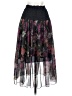 Unbranded Floral Black Casual Skirt Size XS (estimated) - photo 2