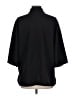 Ann Mashburn Solid Black 3/4 Sleeve Button-Down Shirt Size L - photo 2