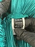 Shein 100% Polyester Metallic Green Shorts Size 8 - 10 - photo 3
