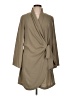 H&M 100% Polyester Tan Trenchcoat Size L - photo 1