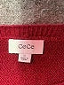 CeCe Hearts Bow Print Burgundy Pullover Sweater Size XL - photo 7