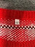 Unbranded 100% Polyester Print Red Pullover Sweater Size L - photo 7