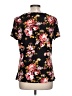 Diana Belle Black Short Sleeve Blouse Size L - photo 2