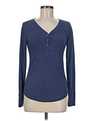 Faded Glory Long Sleeve Henley (view 1)