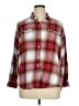 Old Navy 100% Cotton Plaid Red 3/4 Sleeve Button-Down Shirt Size XL - photo 1