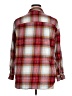 Old Navy 100% Cotton Plaid Red 3/4 Sleeve Button-Down Shirt Size XL - photo 2