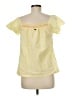 Roxy Yellow Short Sleeve Blouse Size M - photo 2
