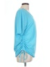 Lands' End Blue Short Sleeve Top Size L - photo 4