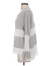 Eileen Fisher 100% Linen Color Block Gray Pullover Sweater Size S - photo 5