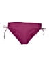 Assorted Brands 100% Polyester Solid Burgundy Swimsuit Bottoms Size L - photo 1