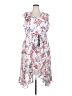 Lane Bryant 100% Polyester Floral White Casual Dress Size 20 - photo 1