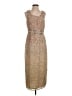 Mac Duggal 100% Polyester Tan Cocktail Dress Size 4 - photo 1