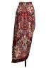 Shein Paisley Red Casual Skirt Size 4 - photo 2