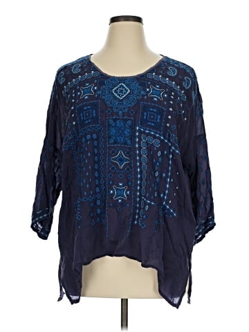 Johnny Was 3/4 Sleeve Blouse (view 1)
