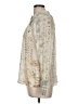 Burning Torch 100% Silk Ivory Long Sleeve Silk Top Size M - photo 5
