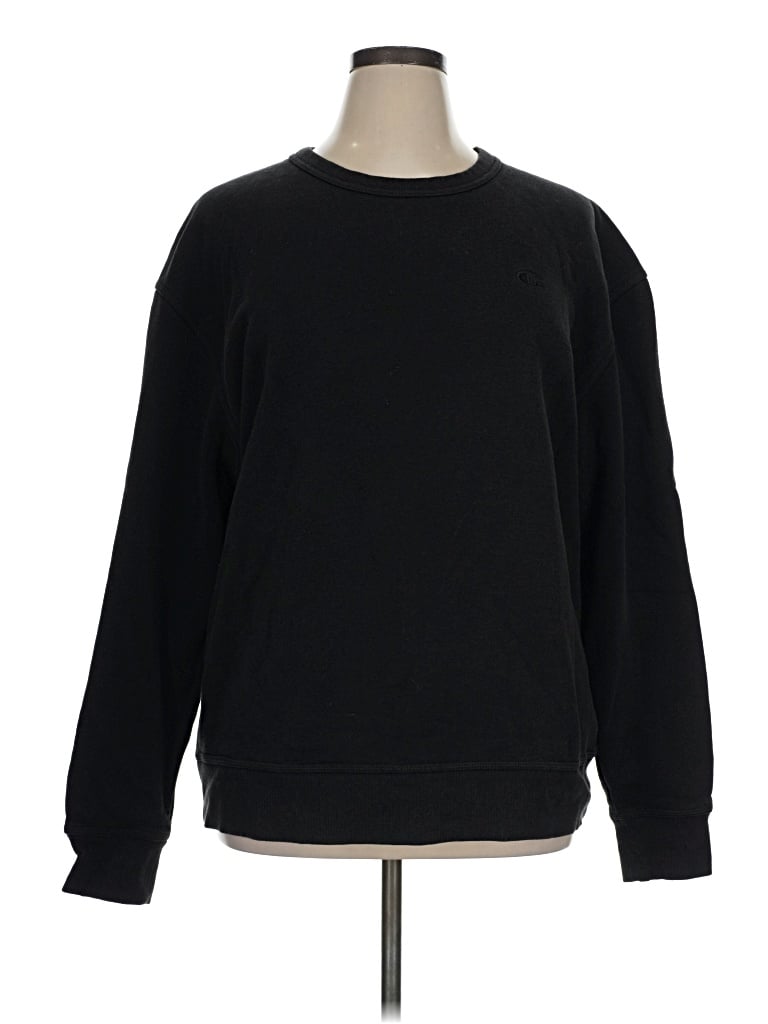 Pre-owned Champion Sweatshirt In Black