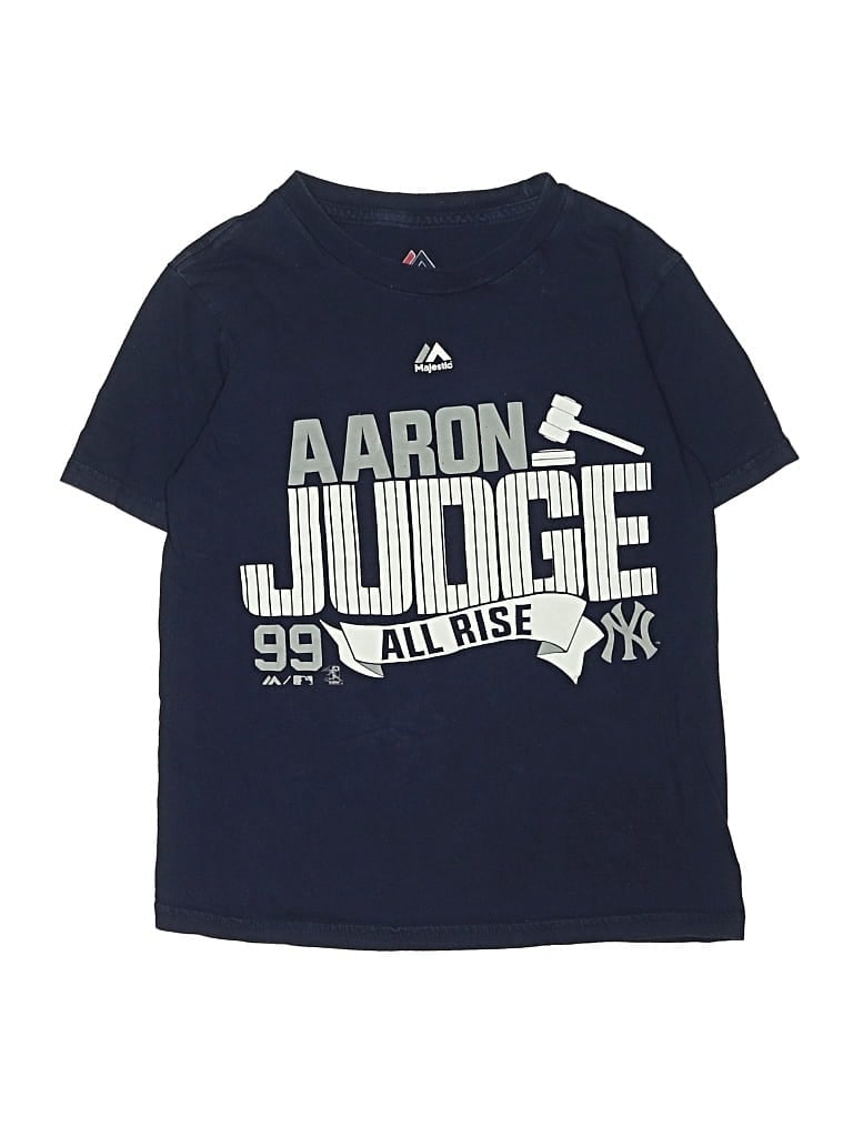 Pre-owned Majestic Kids' Short Sleeve T-shirt In Blue