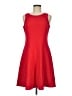 Ann Taylor LOFT Solid Red Casual Dress Size 6 - photo 1