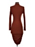 Velvet Torch Solid Brown Casual Dress Size S - photo 2