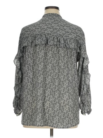 Max Studio Long Sleeve Button-Down Shirt (view 2)