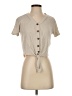 Pink Republic Tan Short Sleeve Top Size XS - photo 1