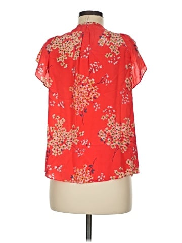 Rebecca Taylor Short Sleeve Silk Top (view 2)