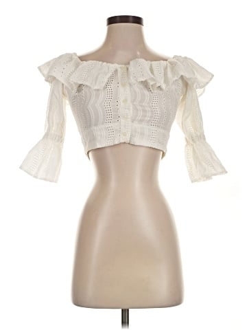 Topshop Short Sleeve Blouse (view 1)
