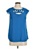 Skies Are Blue 100% Polyester Blue Short Sleeve Top Size M - photo 1