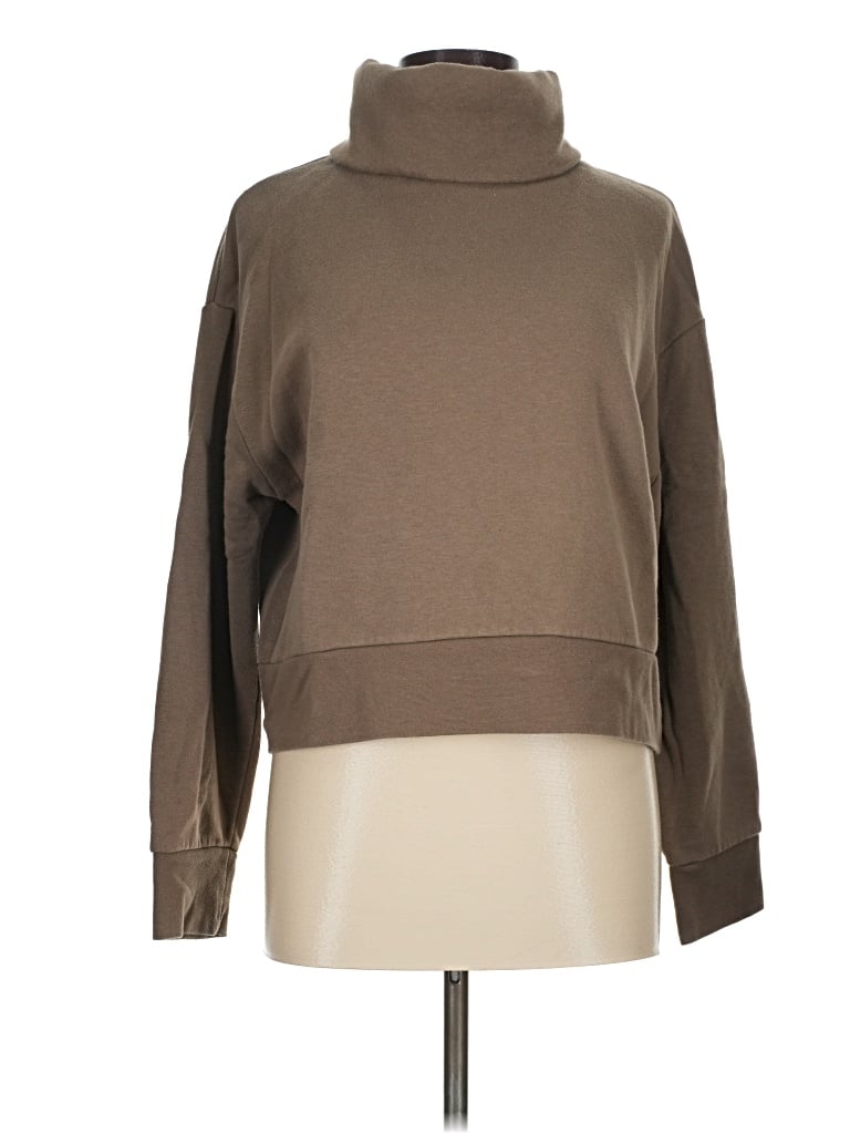 Pre-owned Zara Turtleneck Sweater In Brown