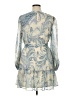 BCBG 100% Polyester Paisley Blue Cocktail Dress Size 14 - photo 2