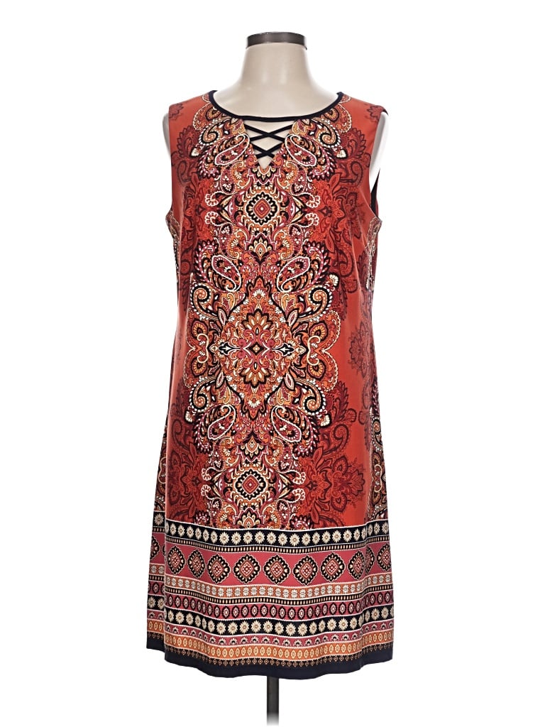 Pre-owned Dressbarn Casual Dress In Red