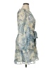 BCBG 100% Polyester Paisley Blue Cocktail Dress Size 14 - photo 4