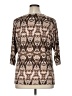 Chico's Brown 3/4 Sleeve Blouse Size XL (3) - photo 2