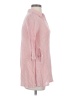 Piko 100% Cotton Pink 3/4 Sleeve Button-Down Shirt Size 2 - photo 4